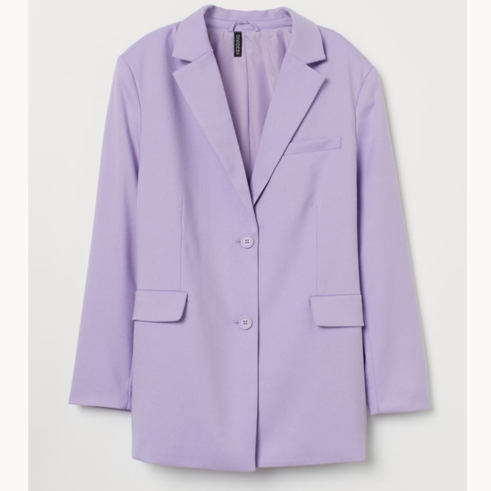 Divided by H&M Purple Oversized Blazer